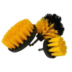 Kit Para Limpeza Pesada 03 Escova Rotativa Para Parafusadeira Furadeira