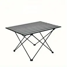 Mesa Dobrável para Camping – Estrutura de Alumínio e Ferro, Portátil e Ajustável