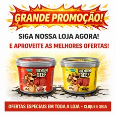 Kit 2 Petisco Premium Beef 2kg | Snack para Cachorro Super Macio | Pote Econômico Br
