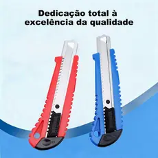 Estilete Multiuso Profissional - Equipado com Trava de Segurança Anti-Deslizante