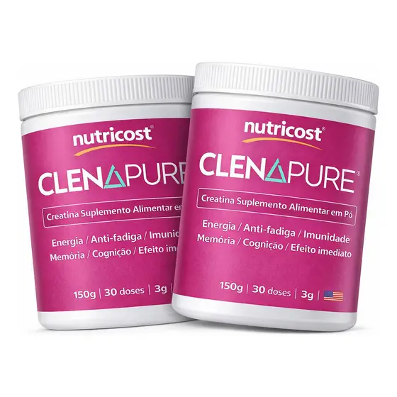 2 Creatina Clenapure 150g Energia Foco Imunidade Envio Imedi