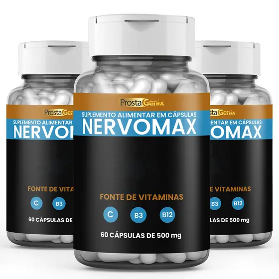 3 Nervomax Premium 60 Cápsulas | Original Promoção