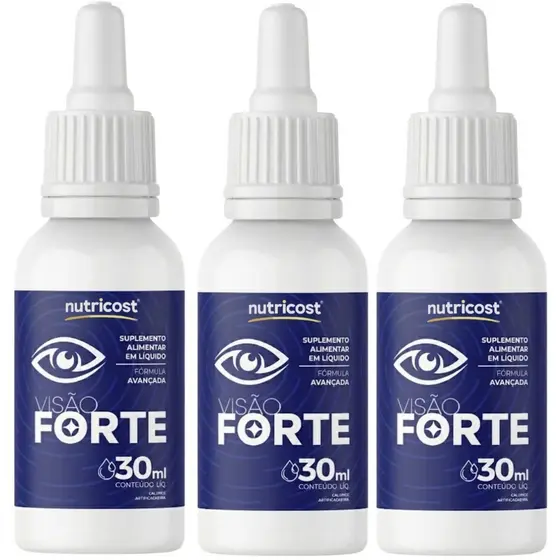 3 Visão Forte 30 ml Suplemento Original Visaoforte Envio Full