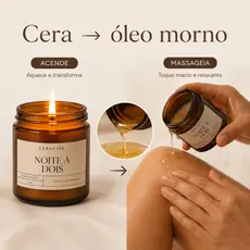 Vela de Massagem ÓLEO MORNO Hidratante Corporal Aromaterapia Relaxante Para Casais 100g