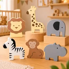 Decoração Safari Quarto Infantil e Mesa Festa Aniversário Bichinhos Premium