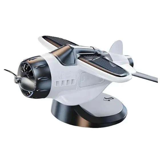 mini aviao ventilador solar para carros
