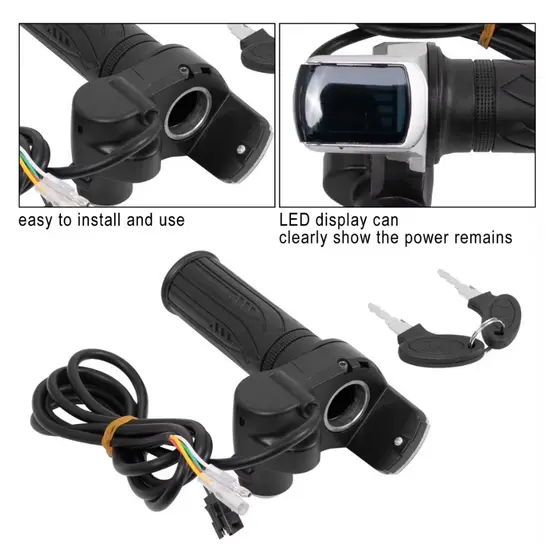 Acelerador Eletrico bicicletas eletricas patinetes  48v com marcador de bateria