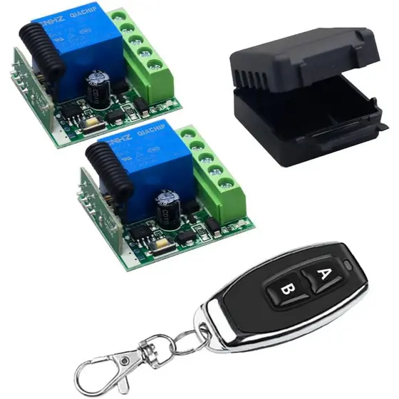 Interruptor De Controle Remoto Sem Fio Universal 433MHz DC 12V 10A 1CH Módulo De Relé Receptor Liga/Desliga