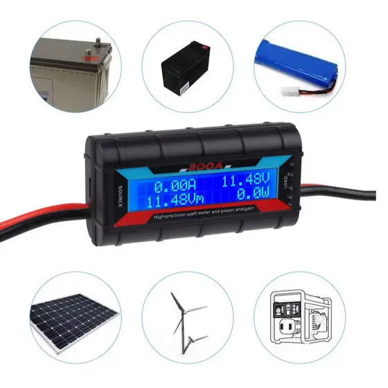 wattimetro 200ah voltimetro medidor dc