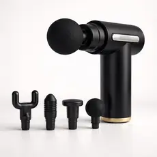 Mini Pistola de Massagem Elétrica com Acessórios e 6 Modos de Velocidade (Cores Sortidas)