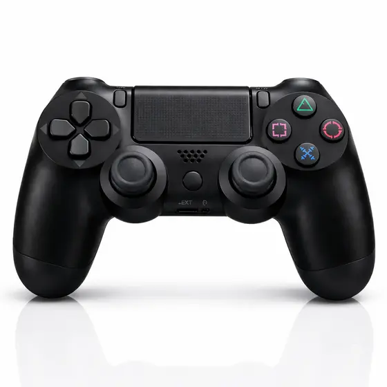 Controle Bluetooth Sem Fio Compatível com PS4 Preto LED Wireless