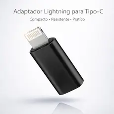 Adaptador USB-C para Lightning iPhone e iPad | Ideal para Fone e Microfone | Cores Sortidas | ADP-7515