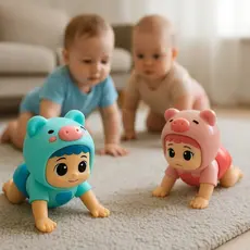Boneca Musical Porquinha Infantil Canta Dança Luz Som Brinquedo Menina Presente Criança Divertido