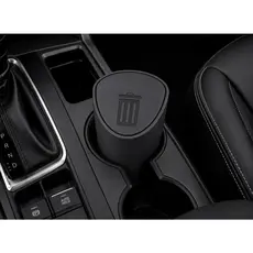 Lixeira Porta Copos para Carro Organizador Automotivo Compacto com Tampa Universal