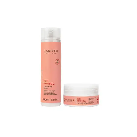 Cadiveu Kit Hair Remedy Shampoo 250ml e Máscara 200ml