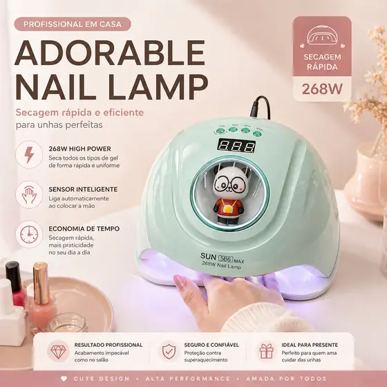 Cabine Sun S8 268W UV/LED Unhas Gel E Acrigel Bivolt-S8
