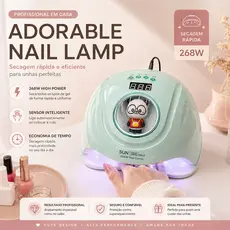 Cabine Sun S8  268W UV/LED Unhas Gel E Acrigel Bivolt-S8
