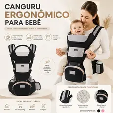 Banco De Cintura Para Canguru Bebe Passeio Varias Cores Mochila Infantil Hipseat CarrierPara Bebê premium novo geracao
