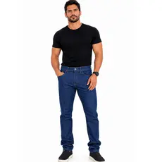 Calça Jeans Masculina Passeio Trabalho 100% Algodão Plus Size Premium 36 ao 58