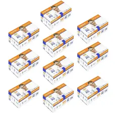 Kit 10 X 100 Caixas Luva Látex Sem Pó 1000 Unidades Pp P M G
