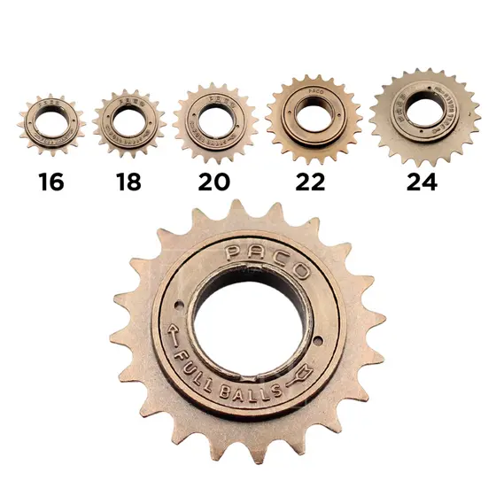 Catraca Roda Livre Esferada para Bicicleta Single Fixa Uma Marcha de 16 18 20 22 24 Dentes para aro 16 20 24 26 e 29