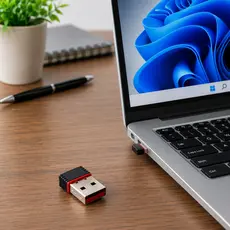 Mini Adaptador WiFi Nano USB 2.4G Receptor Wireless Para Computador e Notebook