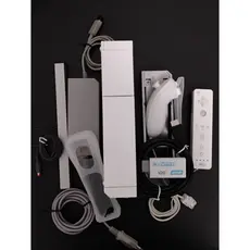Nintendo Wii RVL-001 (EUR) Bloqueado ou Desbloqueado Retrocompatível GameCube Wii Remote Nunchuk (Fonte 110v) Wii2HDMI