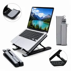 Suporte Base Para Nootbook Emborrachado Alumínio Ajustável