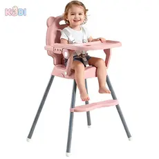 👣Cadeira de bebê portátil: ajuste a altura e dobre facilmente Com bandeja -P19