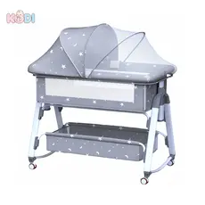 Berço Portátil Moises Co-bed Com Balanço Mosquiteiro e Cesto Regulagem de Altura--P18