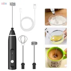 Mini Batedor Misturador Mixer Elétrico para Bebidas Leite Café Clara de Ovos 2 EM 1 Utensílios de Cozinha--M2