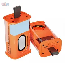 Caixa de Som Bluetooth Mini Transparente, Luz RGB Colorida, Toca Música por Cartão SD -B9