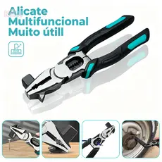 Alicate Multifuncional Profissional 5 em 1 Alicate Universal para Trabalhos Elétricos, Mecânicos e Reparos Gerais -F11