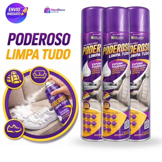 Spray Limpa Tudo Poderoso Casa Carro Sofá Estofados