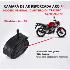 Câmara de Ar Moto Aro 18 Honda Titan Start Fan 125 150 160 Yamaha Dafra Suzuki Shineray camara 18