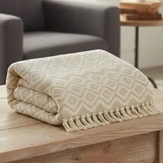 Manta Para Sofá Gigante Premium 2,70 x 2,55 M King Decorativa Capa Protetora Crochê Envio Rapido