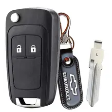 Chave Canivete Chevrolet Corsa Celta Prisma Astra 2B Adaptação + Chaveiro Preto