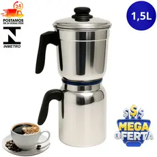Cafeteira de Alumínio Premium Polida 1,5L – Clássica, Durável e Certificada