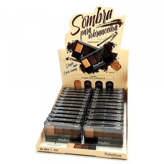 Box 24/ Sombra para Sobrancelha Ruby Rose Atacado Revenda HB-9354