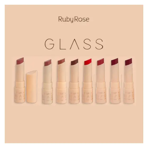 VIRALIZADO | Batom Creamy Matte Glass Ruby Rose – Alta Cobertura, Conforto e Longa Duração (HBF567)
