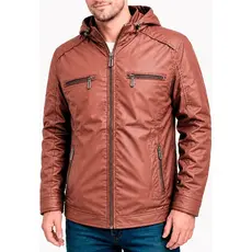 Jaqueta Masculina Forrada Com Capus Removível Frio Neve