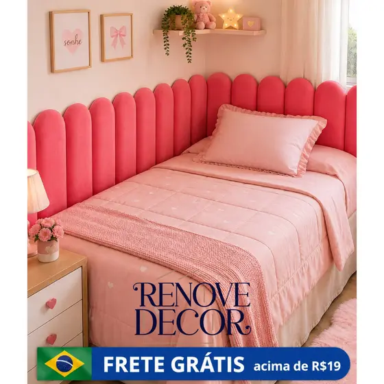 KIT ATÉ 10 CABECEIRA NUVEM ESTOFADA ADESIVA MODULAR CAMA SOLTEIRO| CASAL |QUEEN |KING - ENVIO IMEDIATO !!