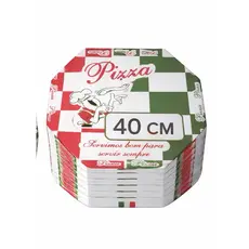 Caixas De Pizza N° 40 Oitavada Branco, Reforçada e Profissional.
