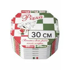 Caixas De Pizza N° 30 Oitavada Branco, Reforçada e Profissional.