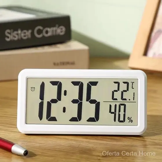 ⭐ Relógio despertador de cabeceira para dormitório de estudantes, relógio eletrônico de mesa infantil, relógio para sala