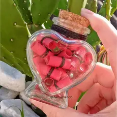Potinho coração - recadinhos personalizados para todas ocasiões