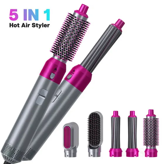 Escova Secadora De Cabelo 5 Em 1 De Ar Quente Profissional  Pronto Entrega
