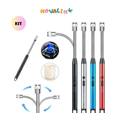 Kit 2/3pcs Acendedor de Plasma Ecológico para Fogão Velas Camping Usb de Luxo