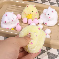 Brinquedo Mochi Squishy Hamster Antiestresse Fofo TPR Macio Fidget Toy Alívio Estresse Kids Adulto