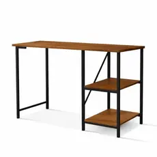 Escrivaninha Para Escritório e Estudos Com Prateleira em Mdf 110cm Estrutura em Aço